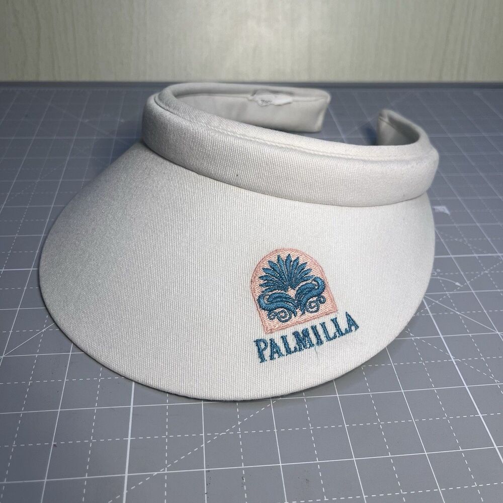 Vtg 90s PALMILLA GOLF CLUB Blue LOS CABOS MEXICO VISOR Summer Sun Women's Hat
